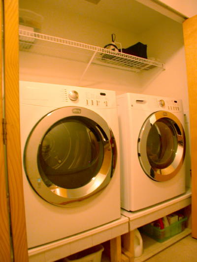 Lower level fireplace